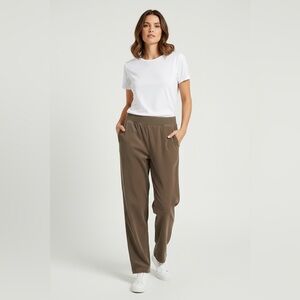 J. Jill Pure Jill Straight Leg Pull On Corduroy Pants Brown Size Medium Tall